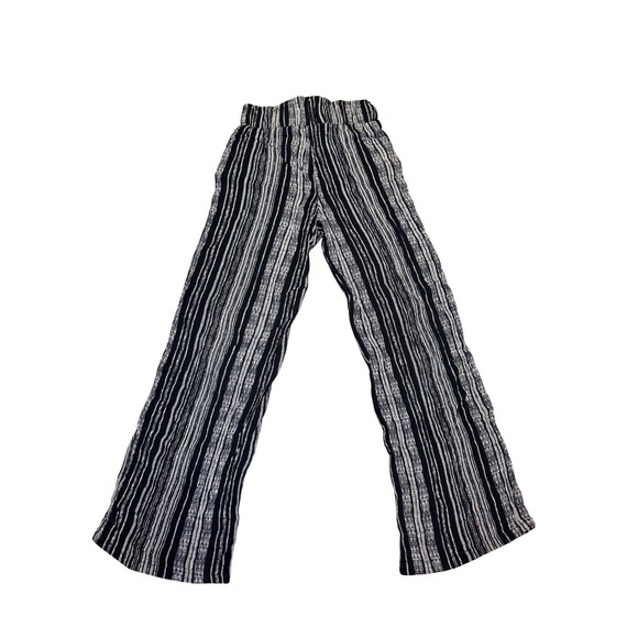 Joe B Black White Striped Wide Leg Pants XS - Picture 3 of 4